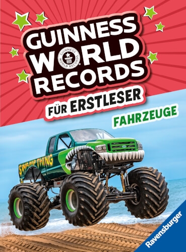 Ravensburger 46260 Guinness World Records für Erstleser - Fahrzeuge (Rekordebuch zum Lesenlernen)