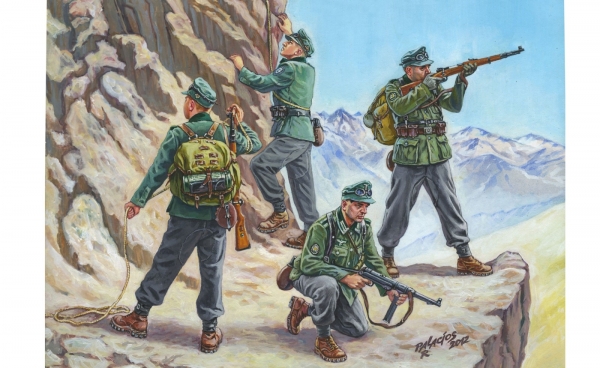 Zvezda 6154 WWII Wargame AOn Deutsche Gebirgsjäger