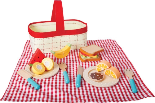 Vedes 45011704 Spielmaus Küche Picknick Korb, 18 Teile
