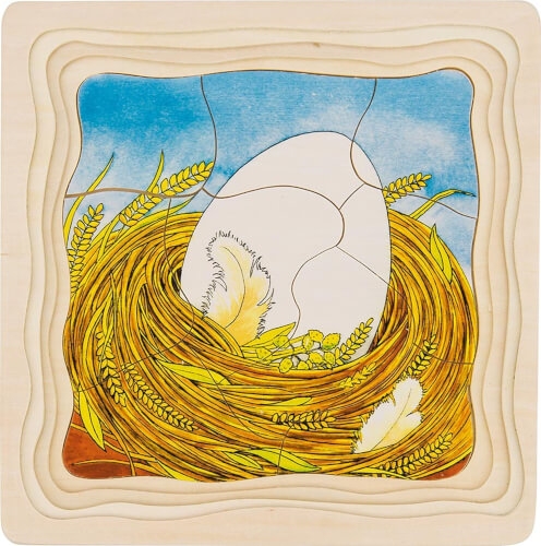 GoKi Schichtenpuzzle Das Huhn