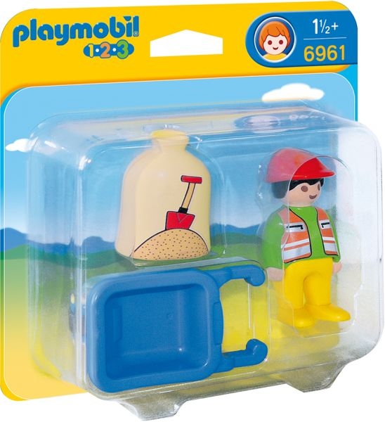 Playmobil 6961 Bauarbeiter mit Schubkarre