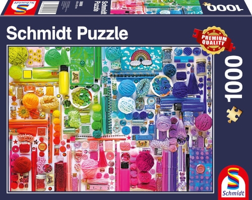 Schmidt Spiele 58958 Puzzle Regenbogenfarben 1000 Teile