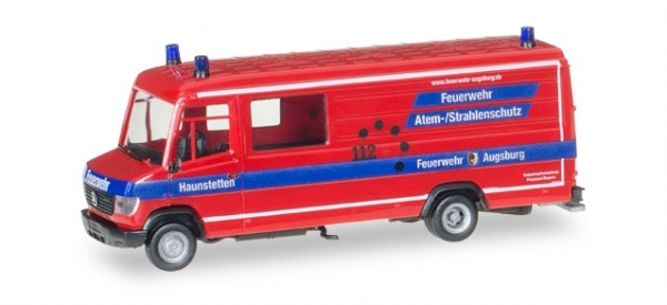 Herpa 092548 Mercedes-Benz Vario Langkasten Gerätewagen Atemschutz "Feuerwehr Haunstetten"