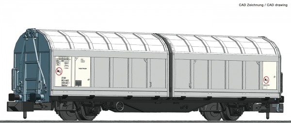 Fleischmann 826250 Schiebewandwagen, AAE grau