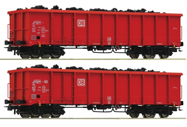 Roco 76726 2-tlg. Set: Offene Güterwagen, DB AG + Schrott