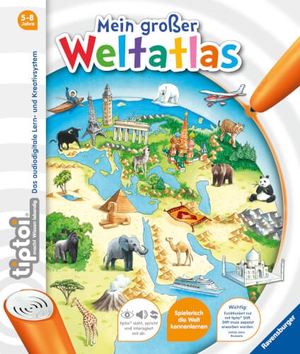 Ravensburger 32911 tiptoi® Mein großer Weltatlas