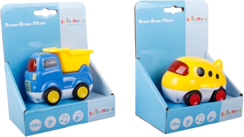 Vedes 40814060 SpielMaus Baby Brum Brum Flitzer, Licht und Sound, 2-fach sortiert