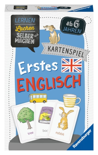 Ravensburger 80543 - Lernen Lachen Selbermachen: Erstes Englisch, Kinderspiel ab 6 Jahren, Lernspiel
