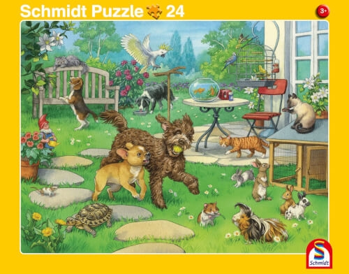 Schmidt Spiele 56811 2erSet RAPU Haustiere /Heimische Tiere 24 Teile / 40 Teile