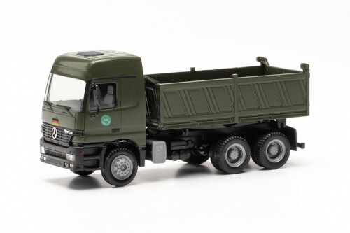 Herpa 747004 Mercedes-Benz Actros L MP1 Baukipper Bundeswehr Auslandseinsatz