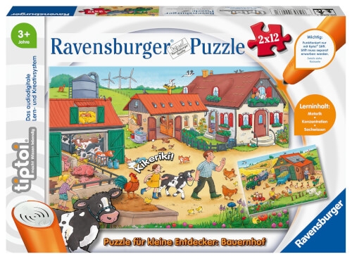 Ravensburger 00066 tiptoi Puzzle für kleine Entdecker: Bauernhof Puzzl