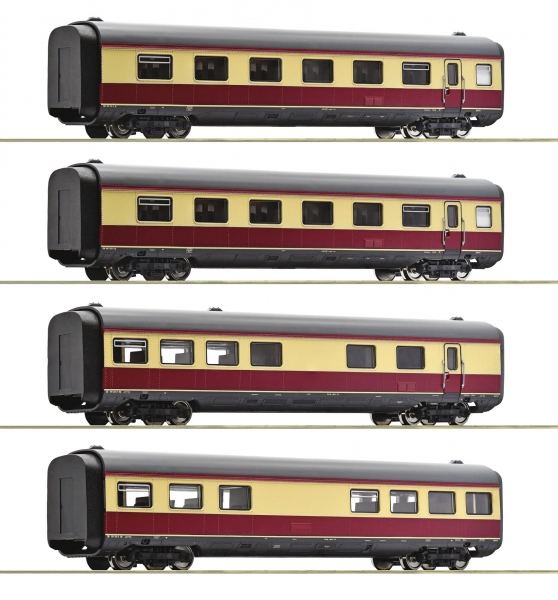 Roco 6200003 4-tlg. Set: Mittelwagen zum Gasturbinentriebzug BR 602, DB