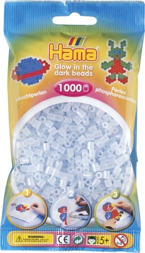 Dan Import 207-57 HAMA Bügelperlen Midi - Leuchtblau 1000 Perlen