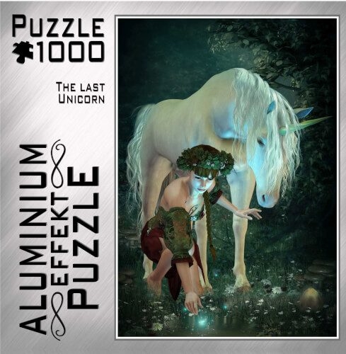 M.I.C. Günther 741.5 Puzzle Aluminium The Last Unicorn 1000 Teile