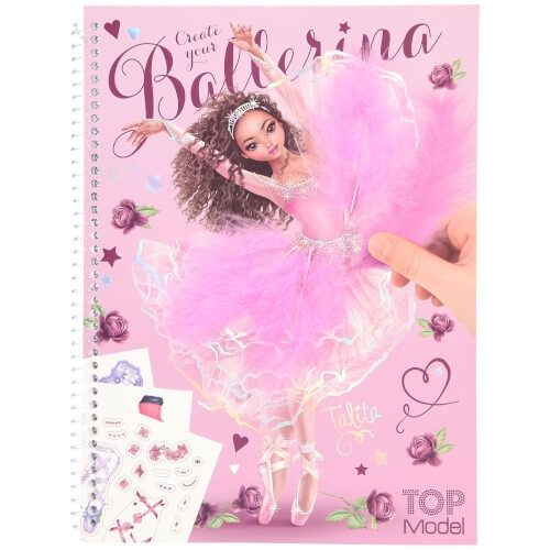 Depesche 11568 Create your TOPModel Malbuch mit Stickern BALLET