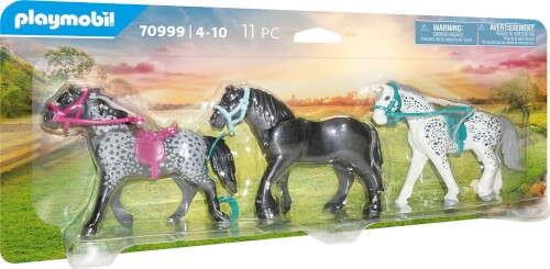 PLAYMOBIL 70999 3 Pferde: Friese, Knabstrupper & Andalusier