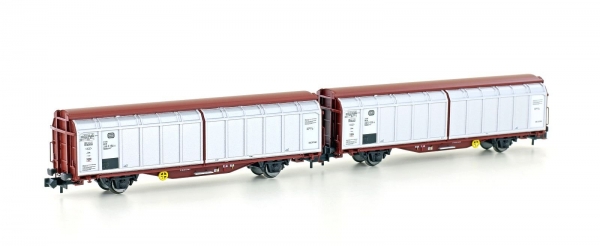 Hobbytrain H24650 N 2er Set Schiebewandwagen Hbbiks DB, Ep.IV