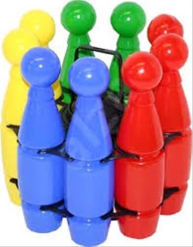 Kegelspiel Kunststoff 9 Kegel