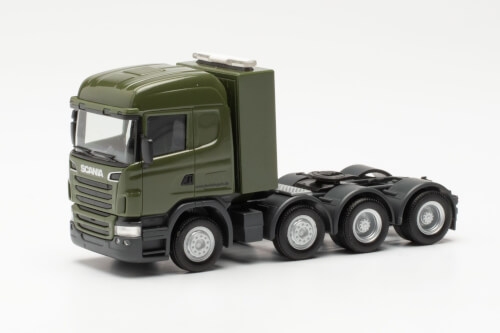 Herpa 747059 Scania R09 Highline Schwerlastzugmaschine 4achs Bundeswehr