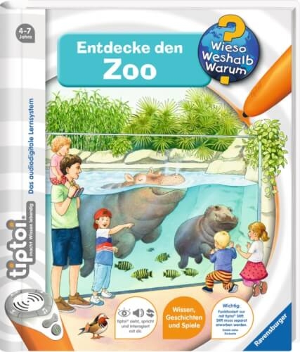 Ravensburger 32920 tiptoi® Wieso? Weshalb? Warum? Entdecke den Zoo