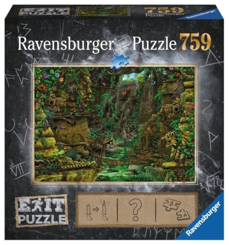 Ravensburger 199518 Puzzle: Exit 2: Tempel in Ankor 759 Teile, Escape Room Puzzle