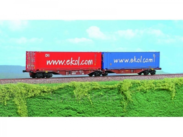 ACME AC40281 Containerwagen Typ Sggmrss, TOUAX-Ekol
