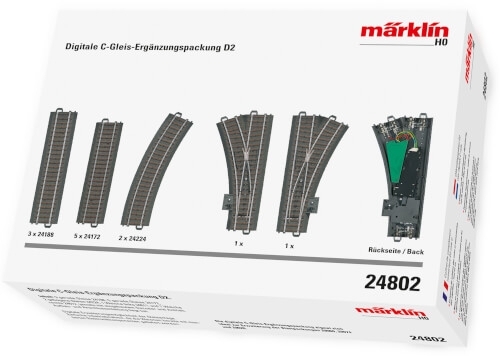 Märklin 24802 Digitale C-Gleis-Ergänzungspackung D2