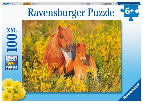 Ravensburger Kinderpuzzle 13283 - Shetlandponys - 100 Teile Puzzle für Kinder ab 6 Jahren