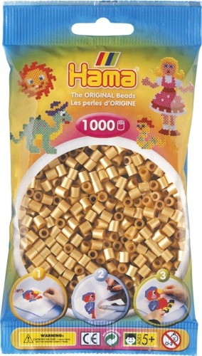 Dan Import 207-61 HAMA Bügelperlen Midi - Gold 1000 Perlen