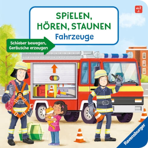 Ravensburger 41906 Spielen, Hören, Staunen: Fahrzeuge. Ein Sound-Spielbuch ohne Batterie und Elektro