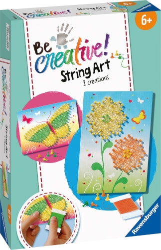 Ravensburger 18241 String Arti Butterflies  Kreative Fadenbilder mit Schmetterling und Blüten, für