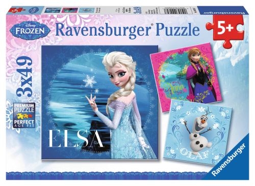 Ravensburger 9269 Elsa, Anna & Olaf 3 X 49 Teile