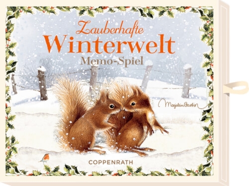 Coppenrath 92692 Memo-Spiel Zauberhafte Winterwelt (Bastin), Schachtelspiel