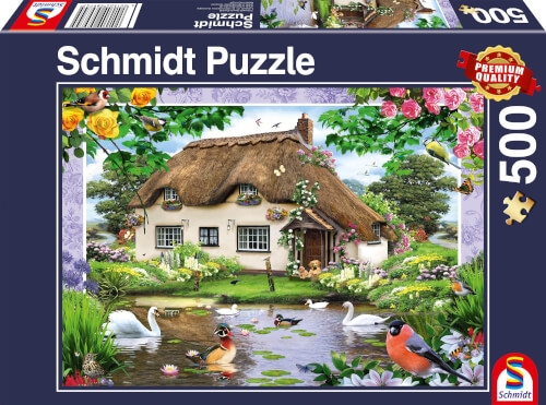 Schmidt Spiele 58974 Puzzle Romantisches Landhaus 500 Teile