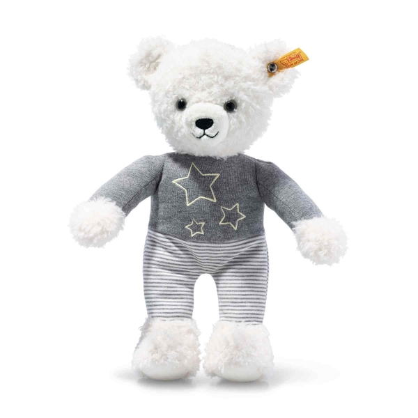 Steiff 113680 Knuffi Teddybär 30 weiss/grau