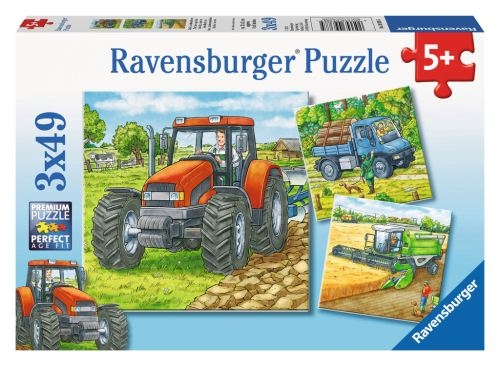 Ravensburger 9388 Große Landmaschinen 3 X 49 Teile
