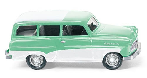 Wiking 85006 Opel Caravan 1956 - mintgrün mit weißem Dach