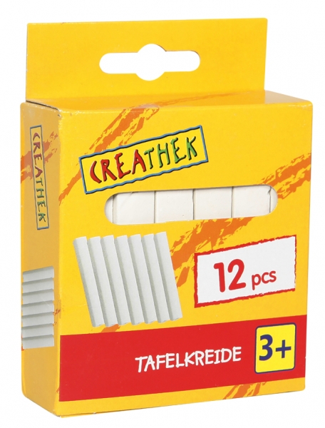 Vedes 65782367 Creathek Tafelkreide, weiß 12 Stück