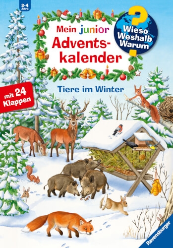 Ravensburger 32952 Mein junior Adventskalender Tiere im Winter