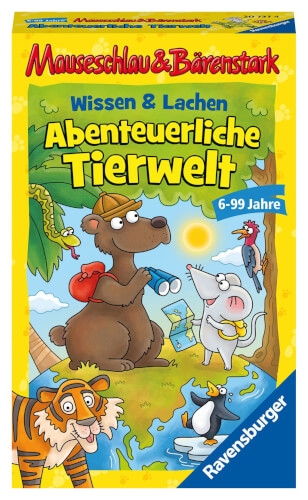Ravensburger 20737 Mauseschlau&Bärenstark Wissen und Lachen - Abenteuerliche Tierwelt 