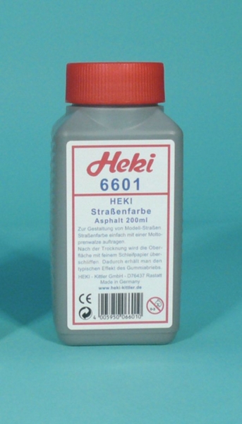 Heki 6601 Straßenfarbe Asphalt, 200 ml