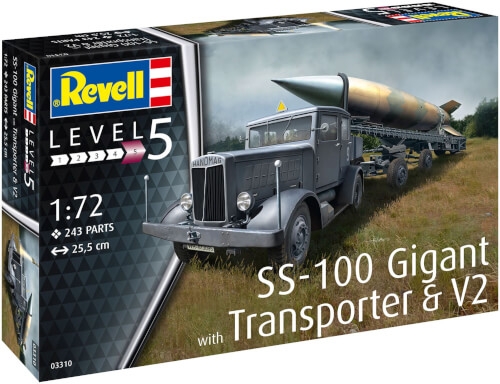 Revell 03310 SS-100 Gigant + Transporter + V2 1:72