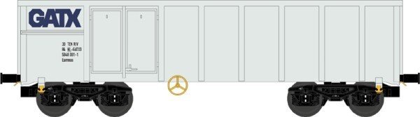 nme 541650 Offener Güterwagen Eamnos weiss Ep.6, "GATX" AC