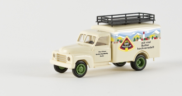 Brekina 37118 Hanomag L 28 Koffer Adler Käse Creme