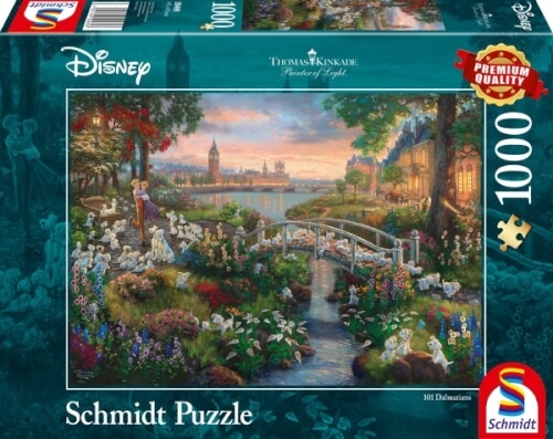 Schmidt Spiele Puzzle Thomas Kinkade Disney 101 Dalmatiner 1.000 Teile