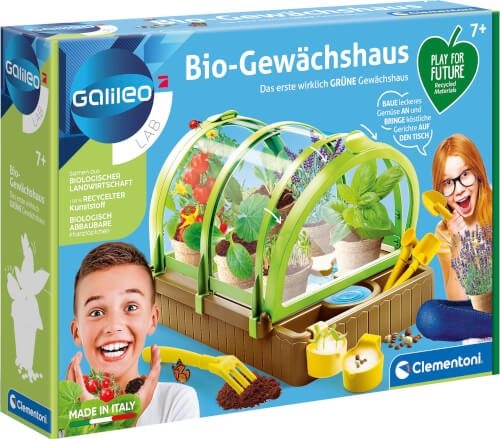 Clementoni 59237 Galileo Bio-Gewächshaus (Play for Future)