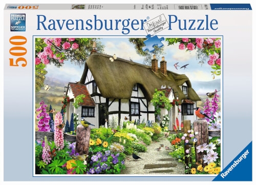 Ravensburger 14709 Puzzle Verträumtes Cottage 500 Teile