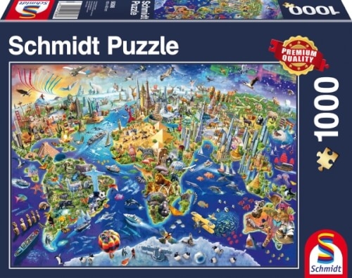 Schmidt Spiele Puzzle Standard 1.000 Teile, Entdecke unsere Welt