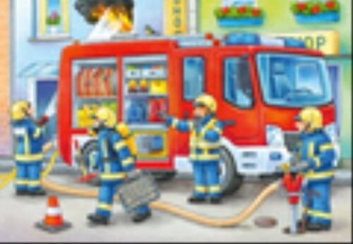 Ravensburger 056132 Puzzle Die Feuerwehr saust herbei 12 Teile