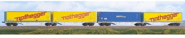 ACME AC45113 H0 2er Set Containertragwagen Sggmrss 90 "Nothegger/TAL", VTG / AAE, Ep. VI